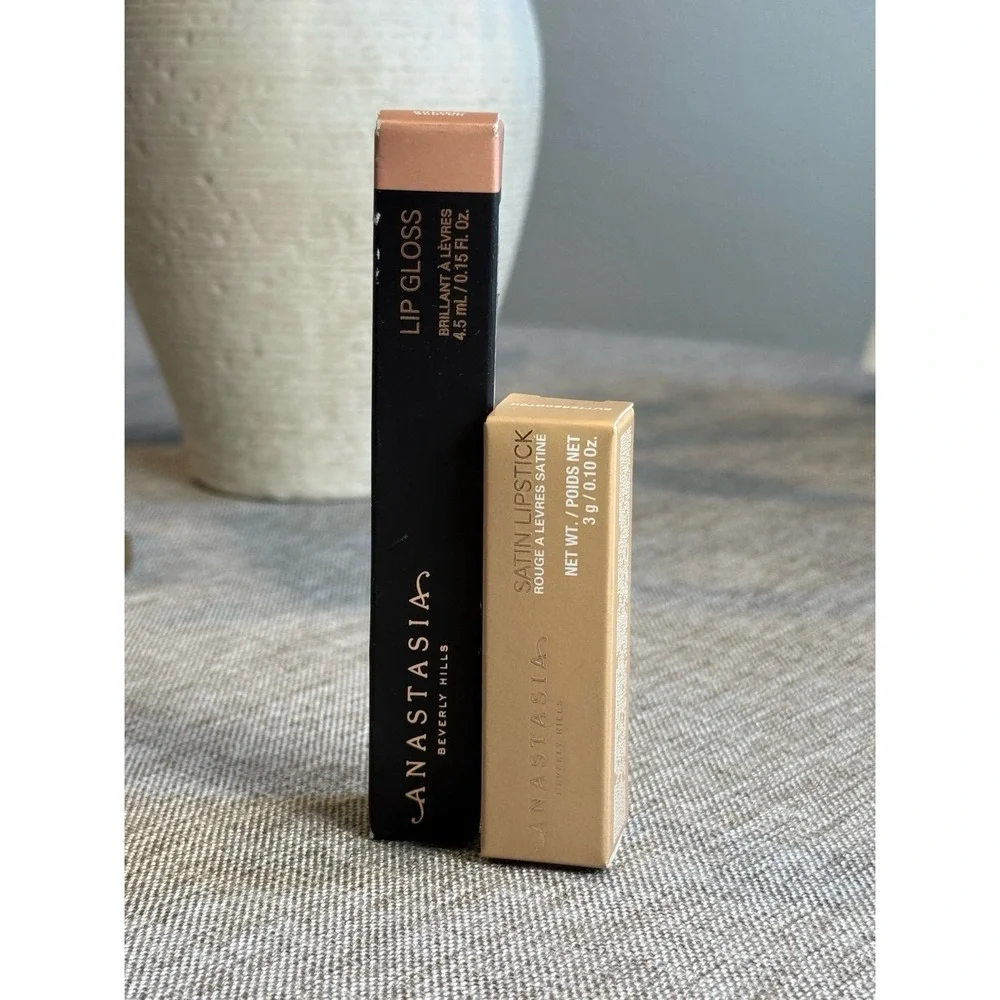Anastasia Beverly Hills Butterscotch Lip Duo Satin Lipstick + Lip Gloss New ABH